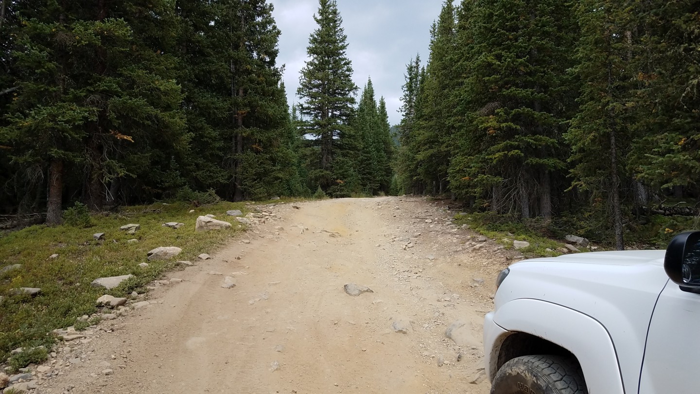 Georgia Pass - Waypoint 10: Unmarked Fork - Stay Left