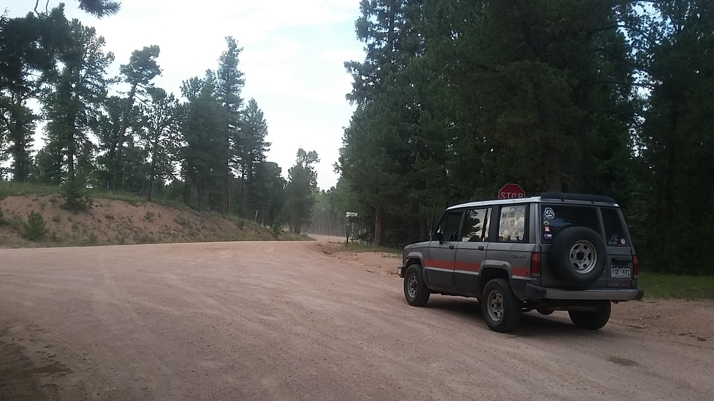 Mount Herman Road - Waypoint 7: End at 300 Rampart Range Road