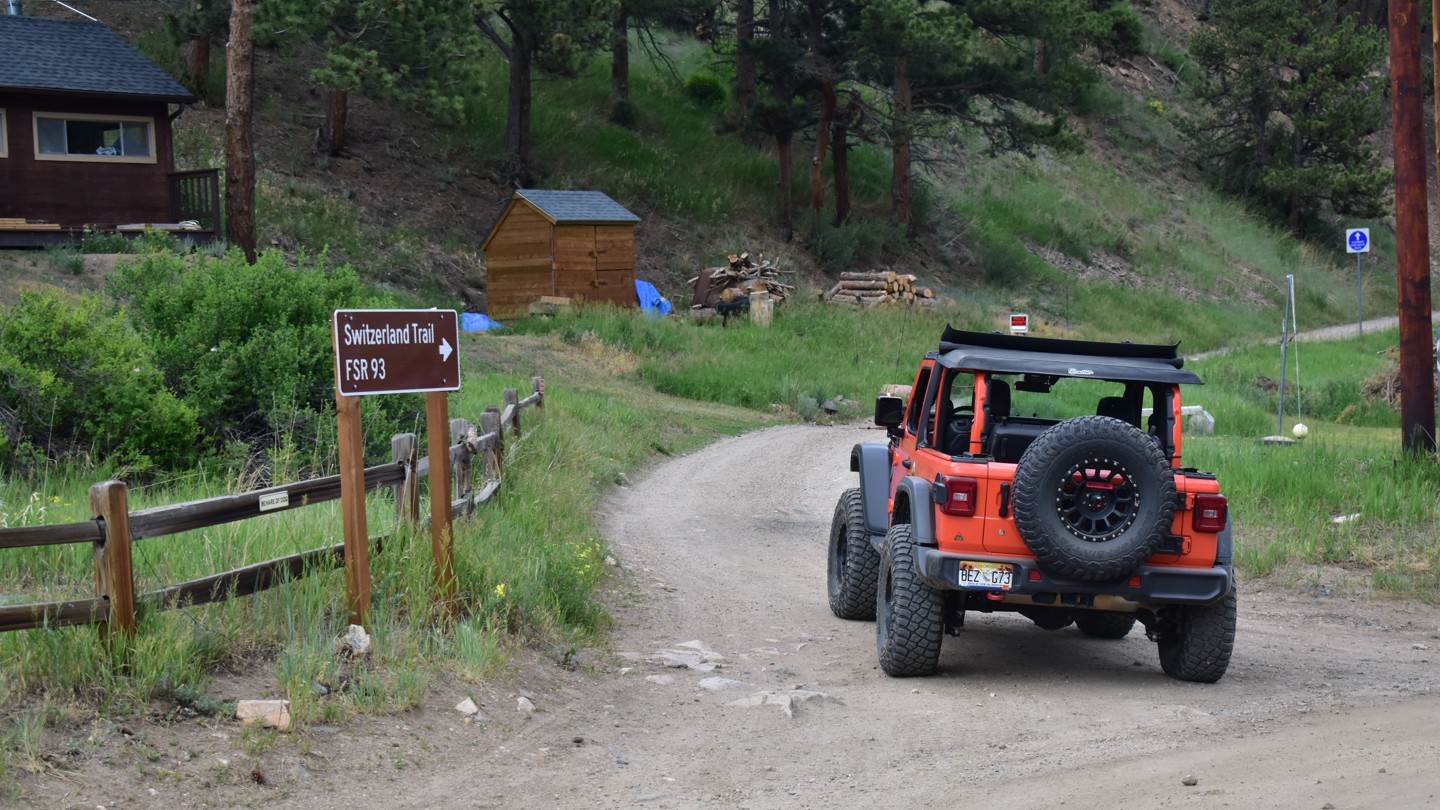 Switzerland Trail - Waypoint 4: Fourmile Canyon Drive - Keep Straight