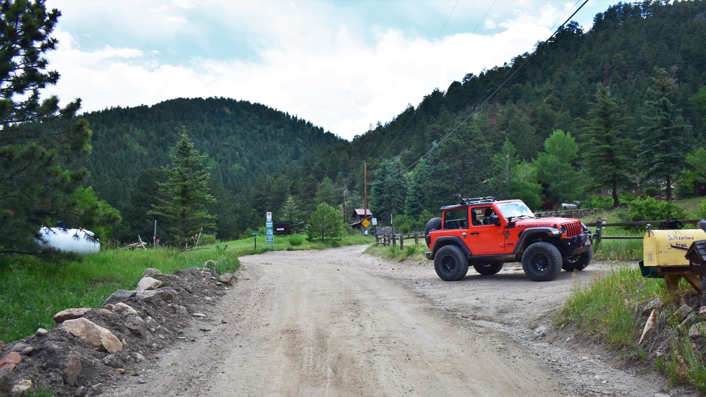 Switzerland Trail - Waypoint 4: Fourmile Canyon Drive - Keep Straight