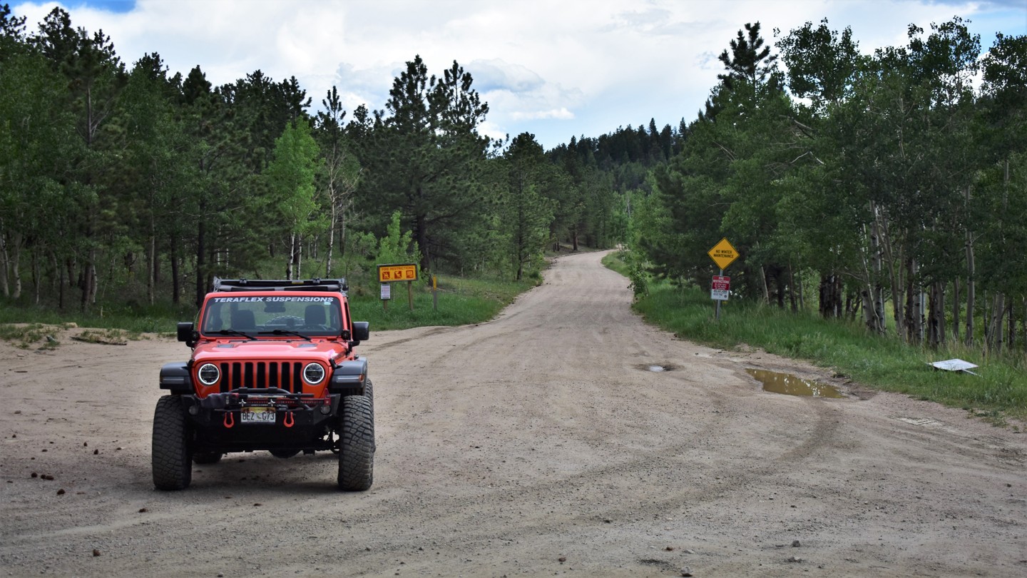 Switzerland Trail - Waypoint 8: Trail Ends at Gold Hill Road