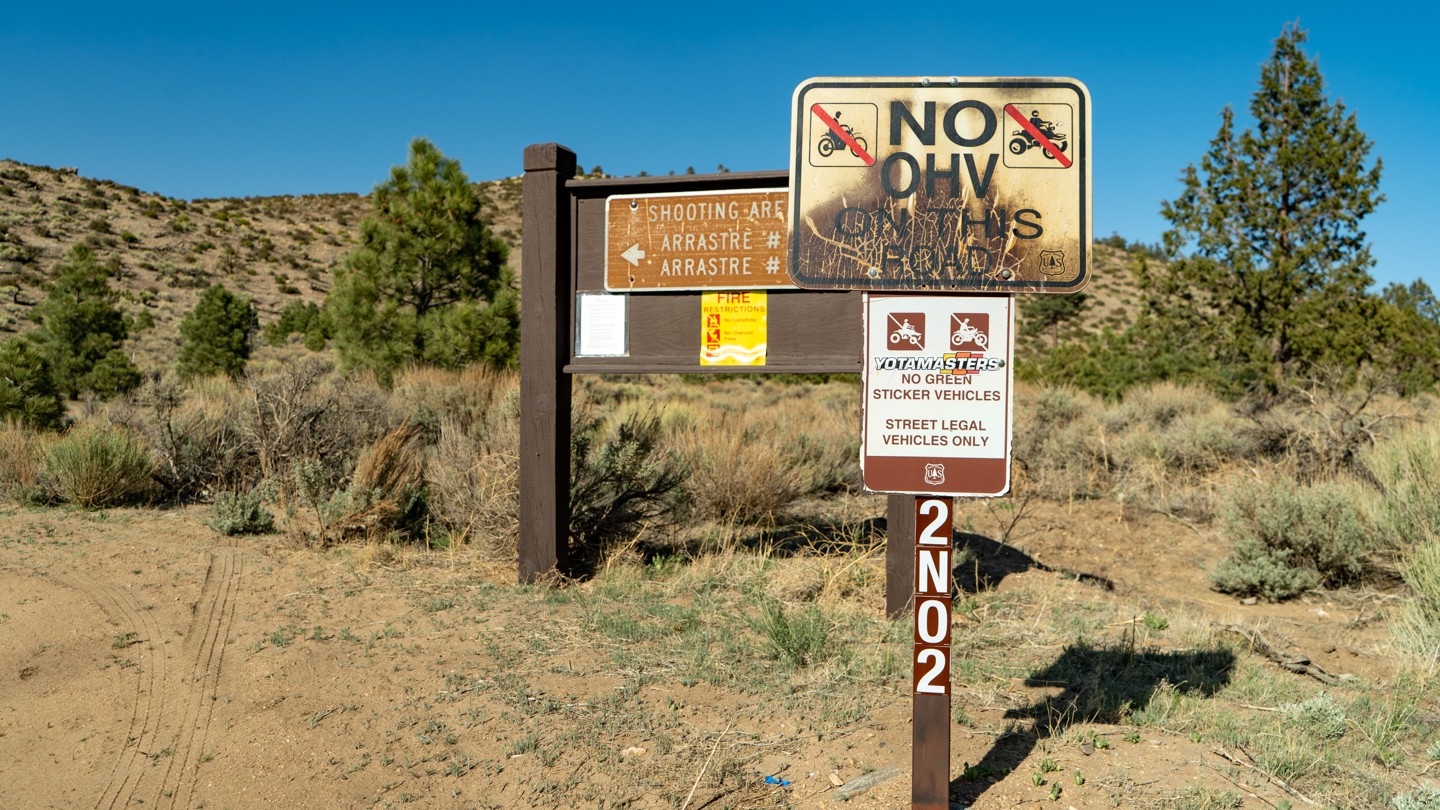 2N02 - Burns Canyon - Waypoint 31: Western Trailhead for 2N02 Burns Canyon