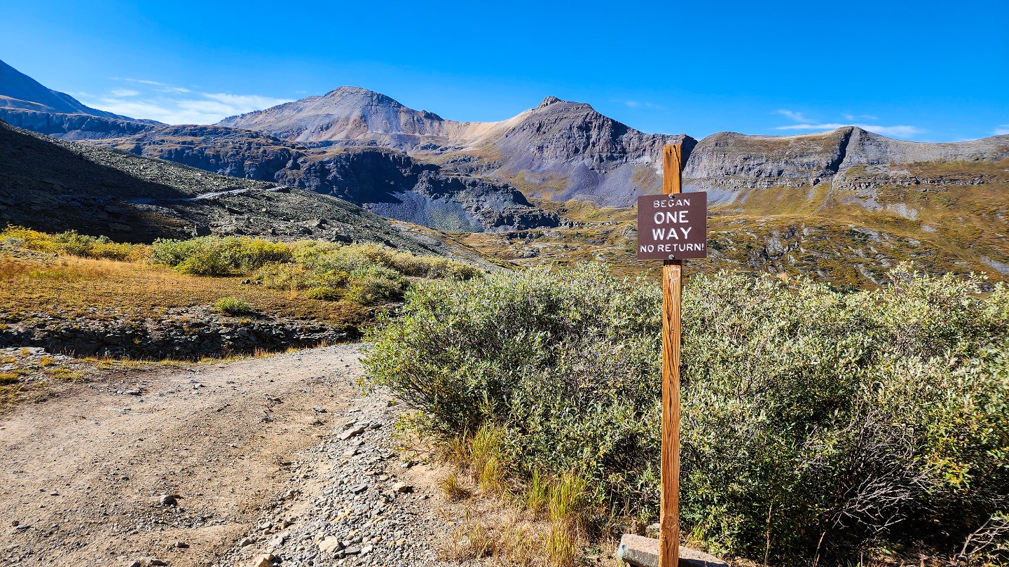 Black Bear Pass - Waypoint 11: Downhill Only From This Point On