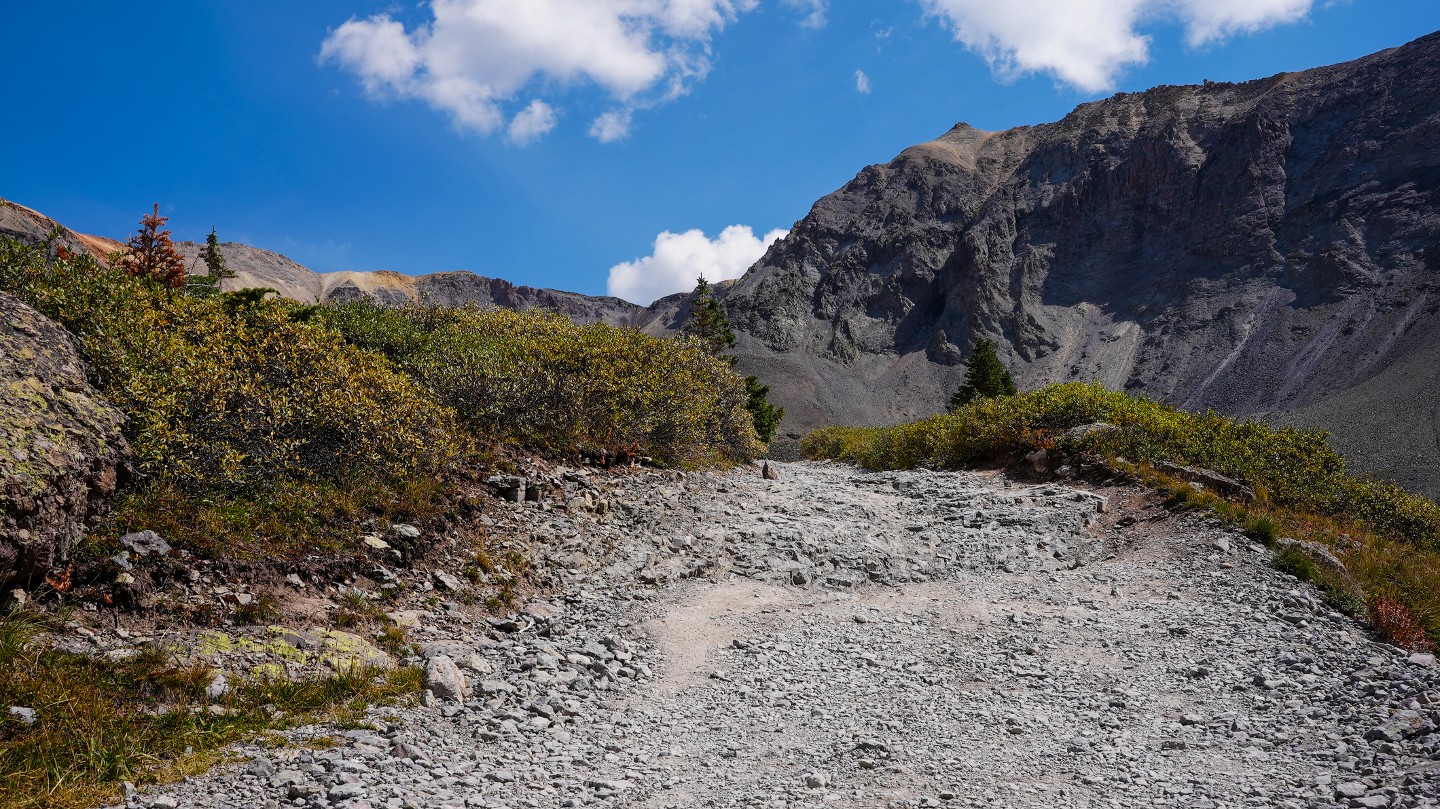 Imogene Pass - Waypoint 8: Confusing Intersection - Stay Right