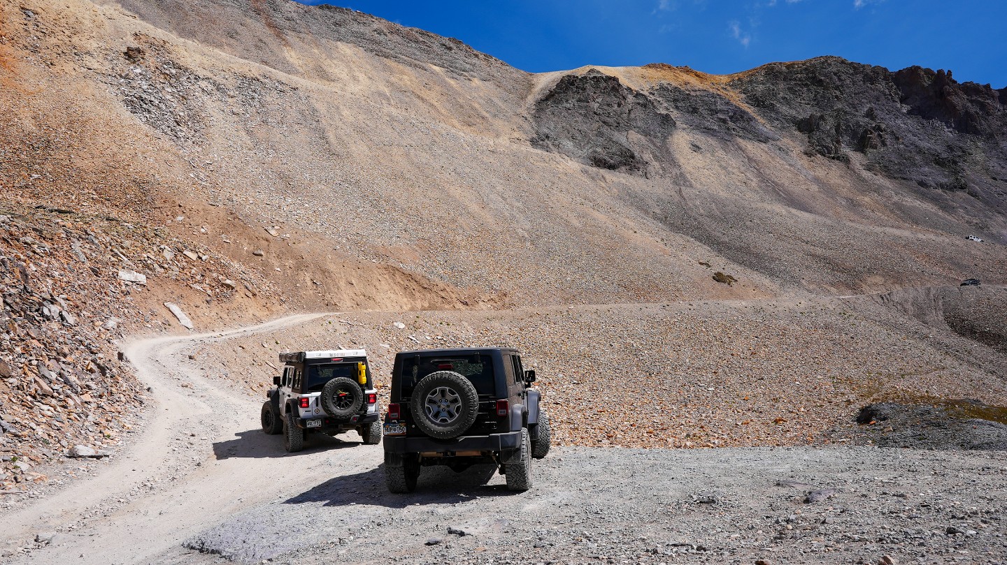 Imogene Pass - Waypoint 9: Begin Shelf Portion