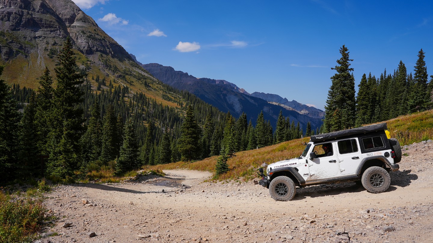 Imogene Pass - Waypoint 15: Camp Bird Mine - Stay Right