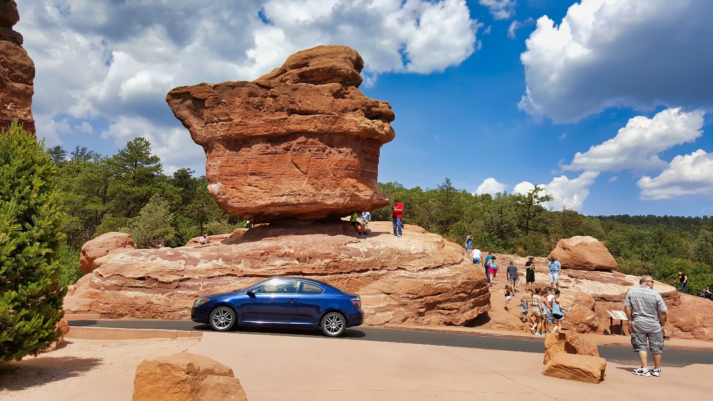 Rampart Range Road - Waypoint 1: Balanced Rock Trailhead