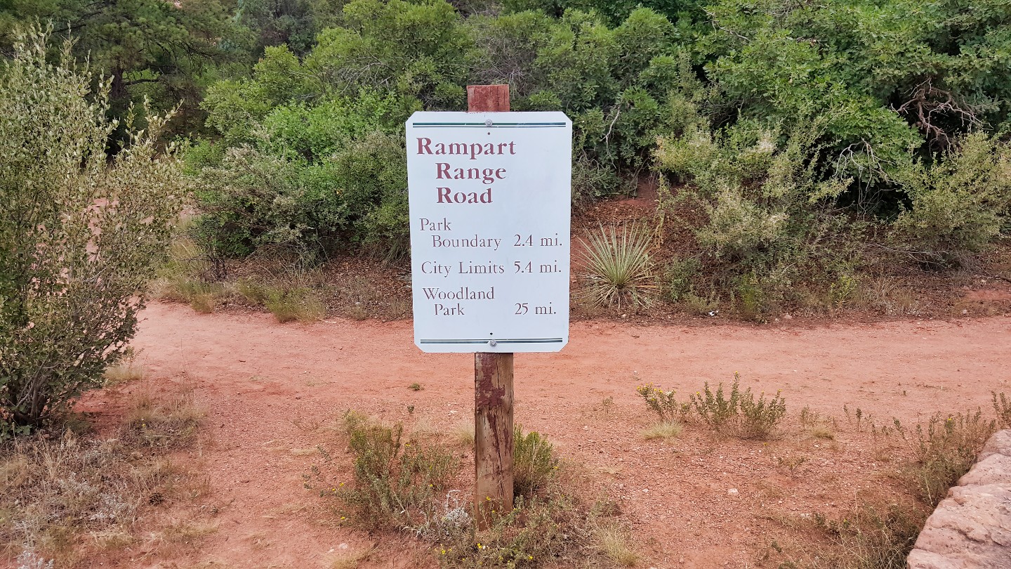 Rampart Range Road - Waypoint 1: Balanced Rock Trailhead