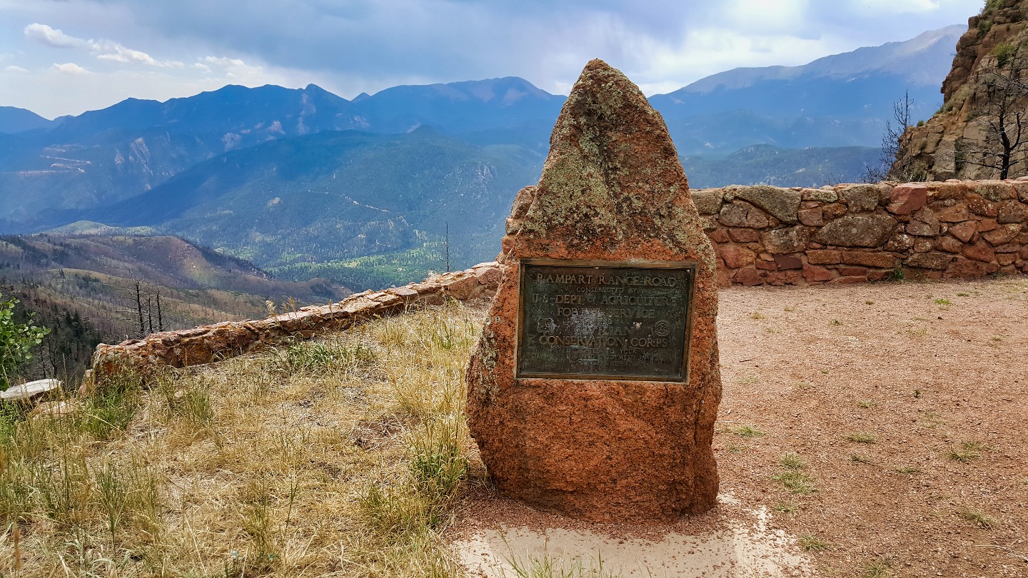 Rampart Range Road - Waypoint 6: Scenic Overlook & CCC Marker