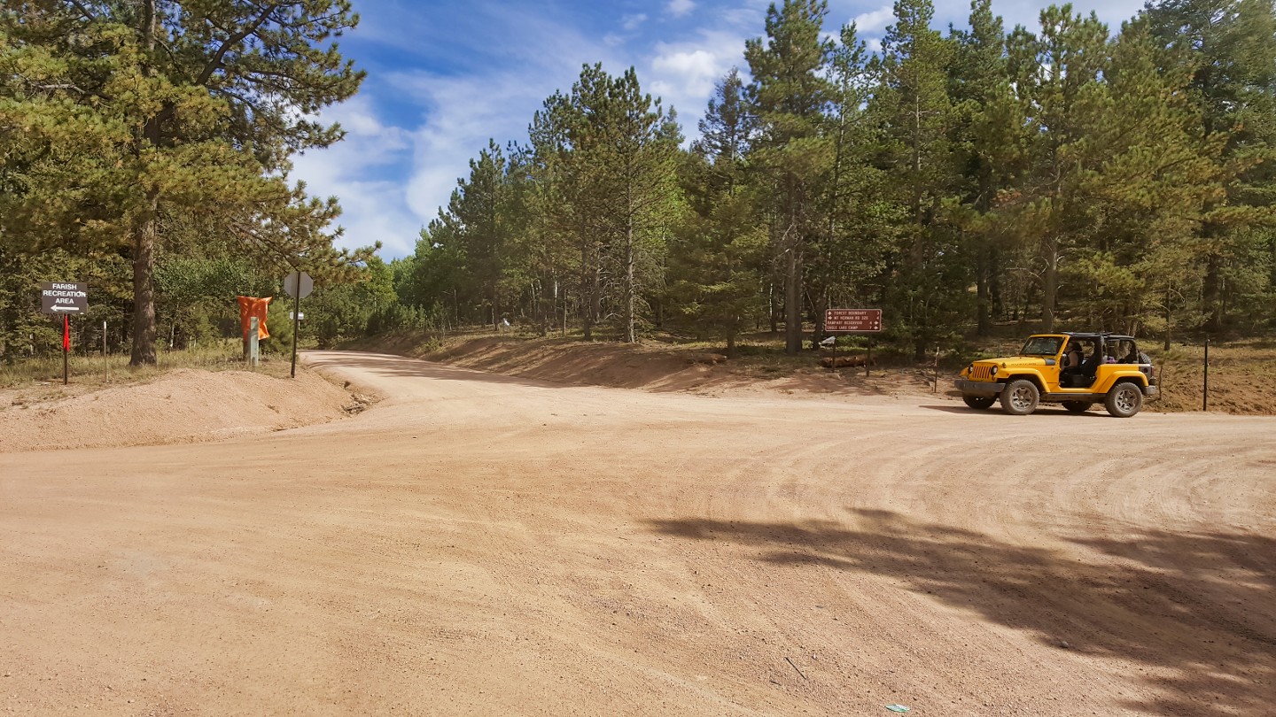 Rampart Range Road - Waypoint 10: Schubarth Road