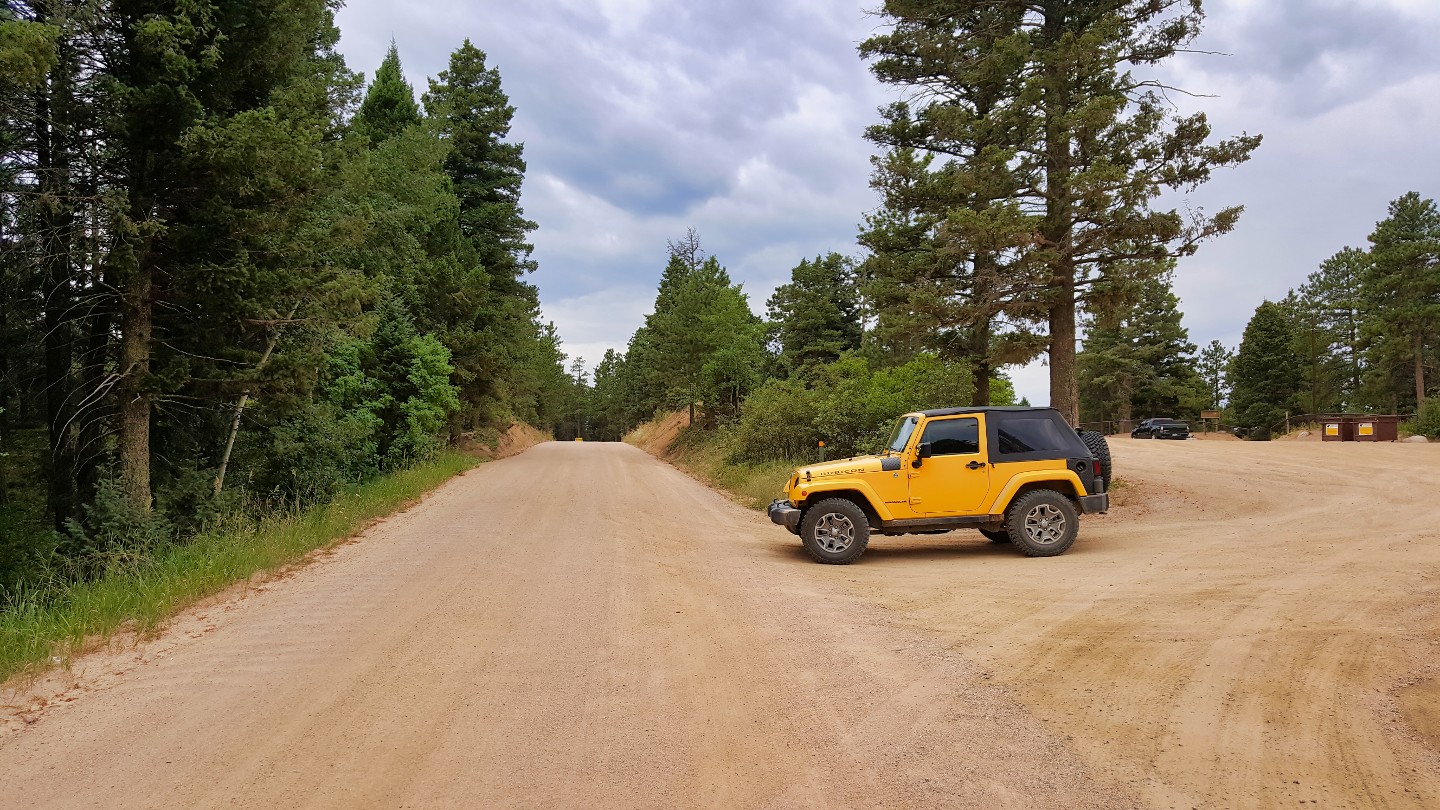 Rampart Range Road - Waypoint 26: Seasonal Gate & Parking Lot