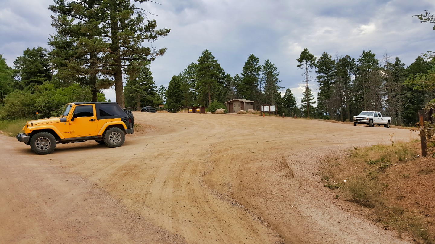 Rampart Range Road - Waypoint 26: Seasonal Gate & Parking Lot