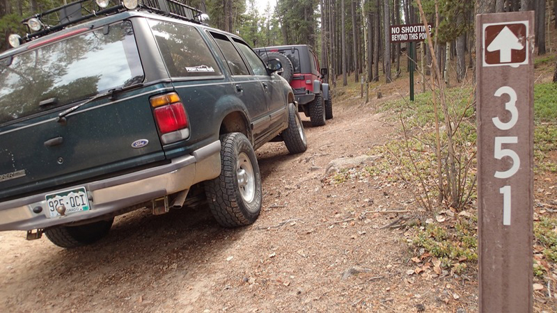 Rampart Range Road - Waypoint 18: Fern Creek Road & Gove Creek Road