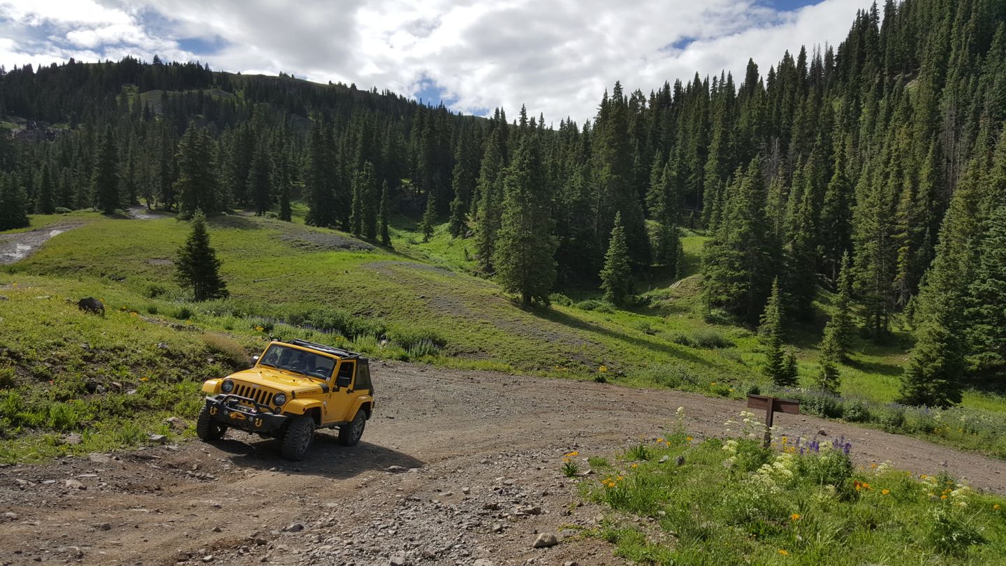 Engineer Pass - Waypoint 9: Intersection with County Road 18