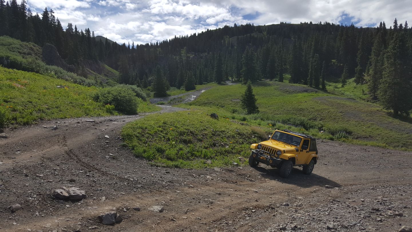 Engineer Pass - Waypoint 9: Intersection with County Road 18