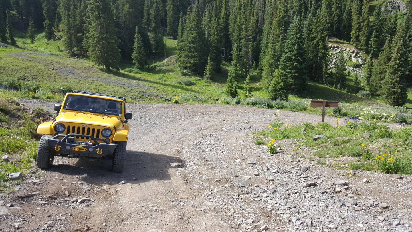 Engineer Pass - Waypoint 9: Intersection with County Road 18