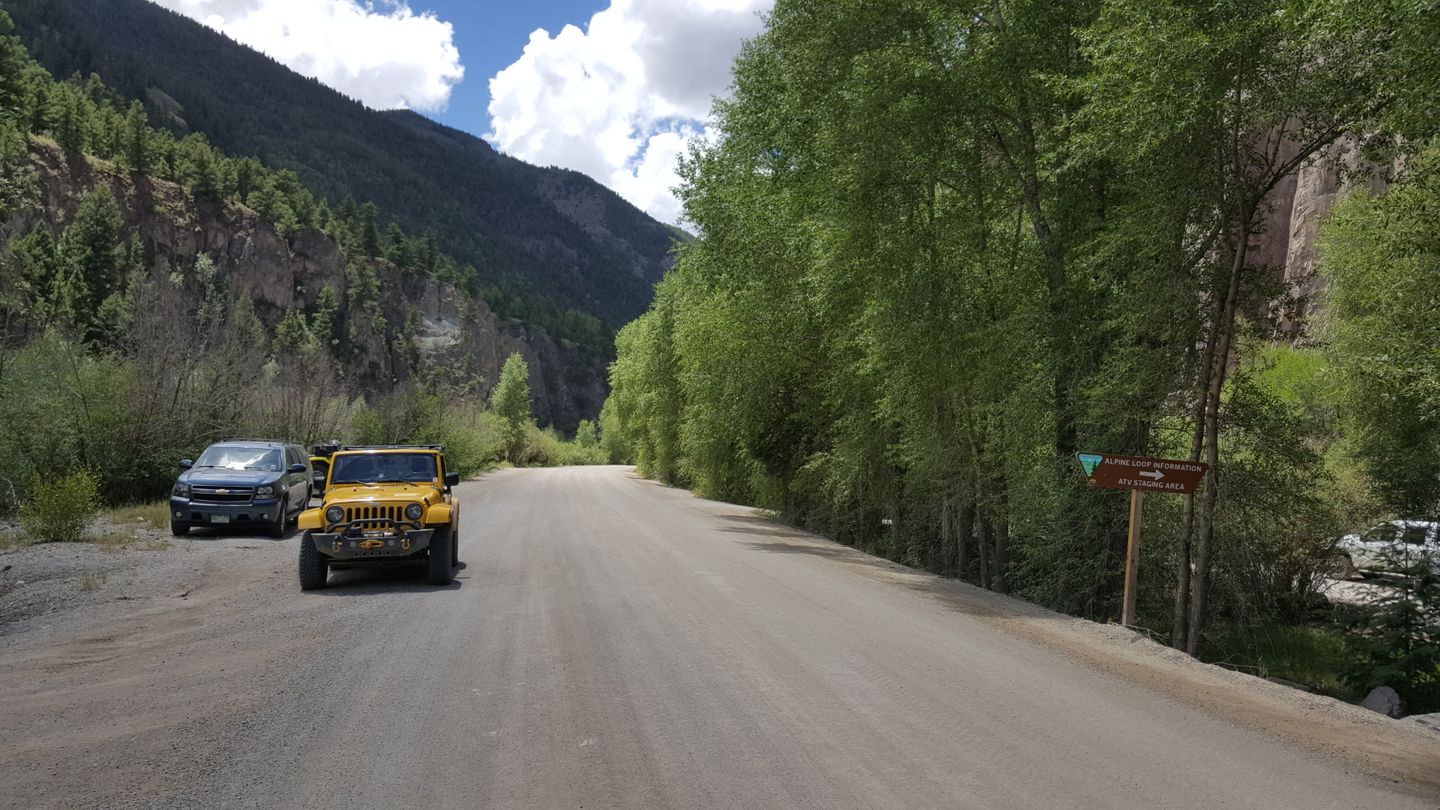 Engineer Pass - Waypoint 32: ATV Parking Lot/Staging Area & Trail Entrance