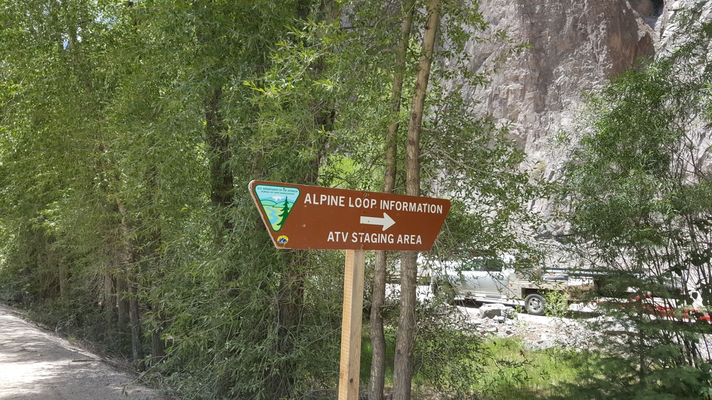 Engineer Pass - Waypoint 32: ATV Parking Lot/Staging Area & Trail Entrance