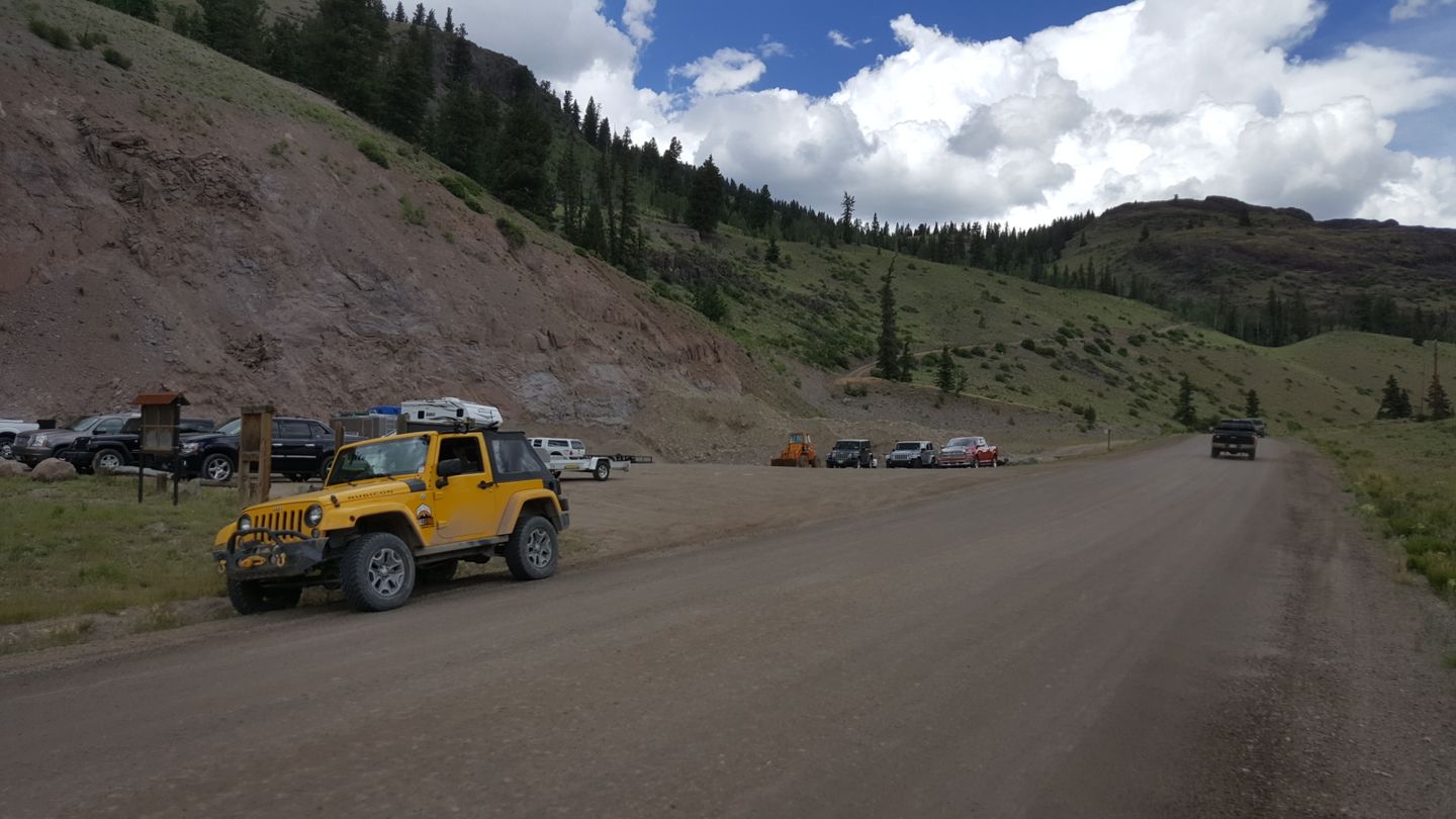 Cinnamon Pass - Waypoint 3: ATV Staging Area and Parking Lot