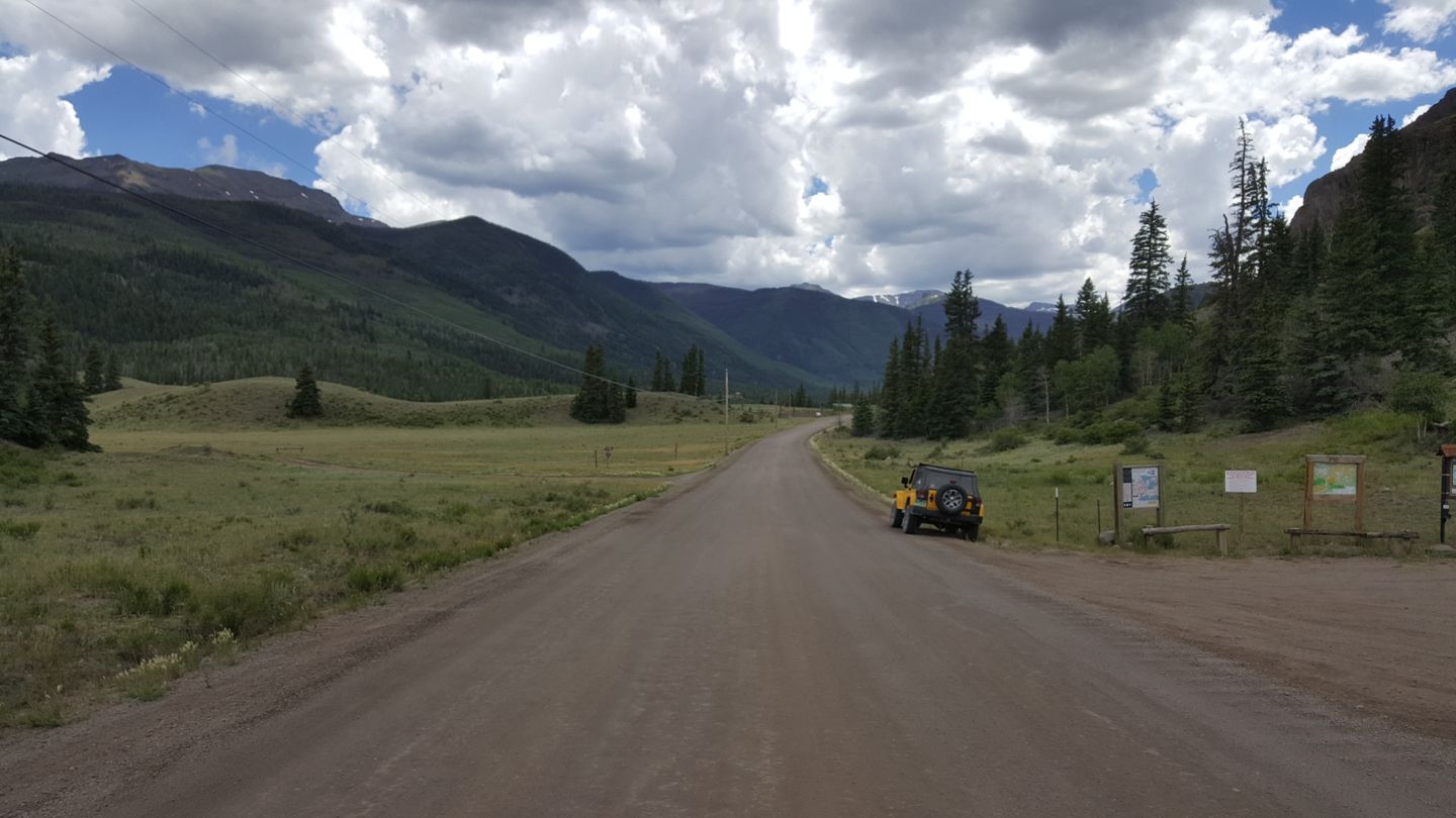 Cinnamon Pass - Waypoint 3: ATV Staging Area and Parking Lot