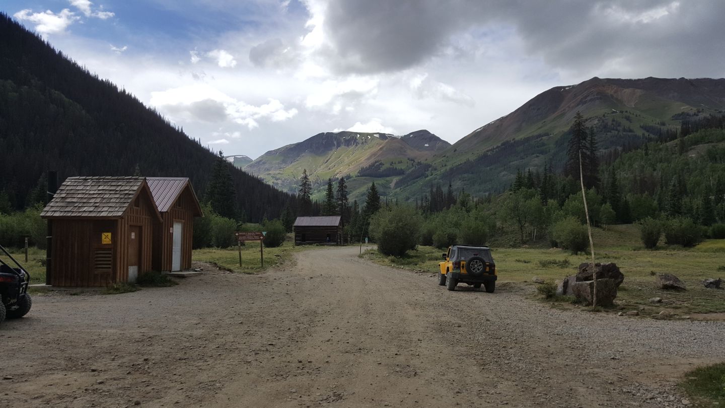 Cinnamon Pass - Waypoint 11: Mining Ruins, Walking Trails, Bathrooms and Parking Lot