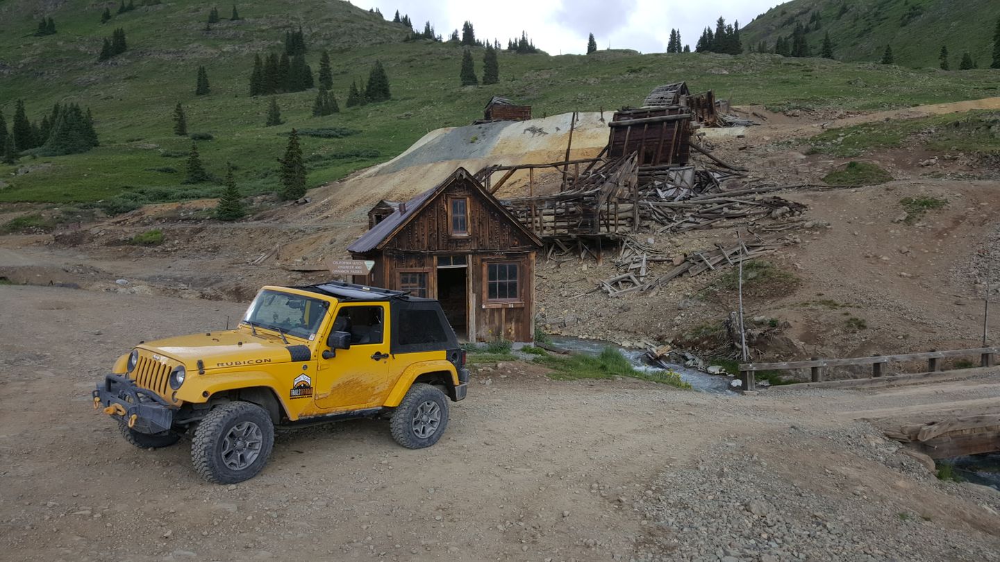 Cinnamon Pass - Waypoint 22: Trail Ends in Animas Forks at CR 9