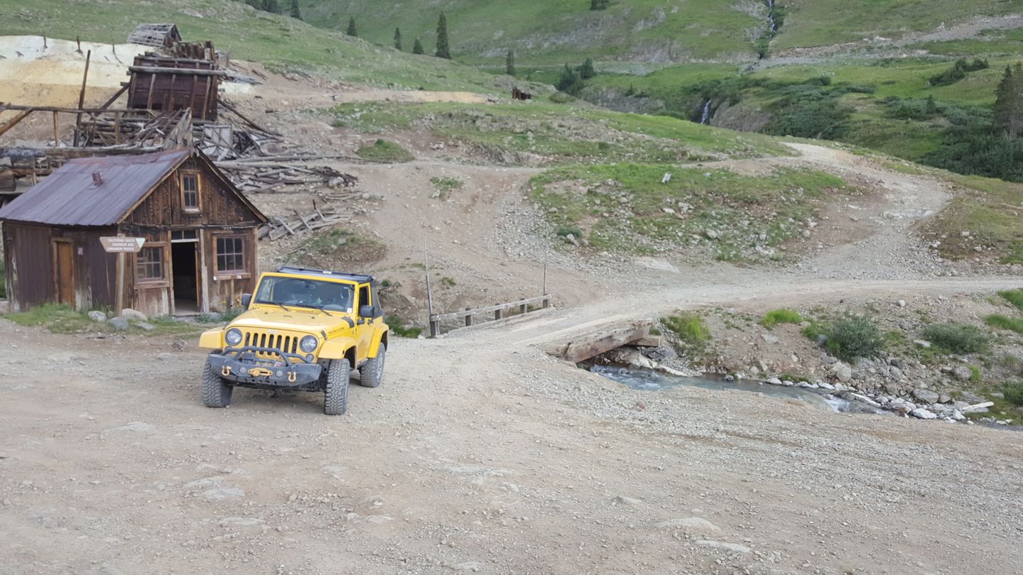 Cinnamon Pass - Waypoint 22: Trail Ends in Animas Forks at CR 9