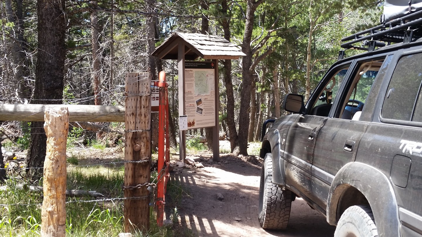 Medano Pass - Waypoint 4: National Preserve Boundary