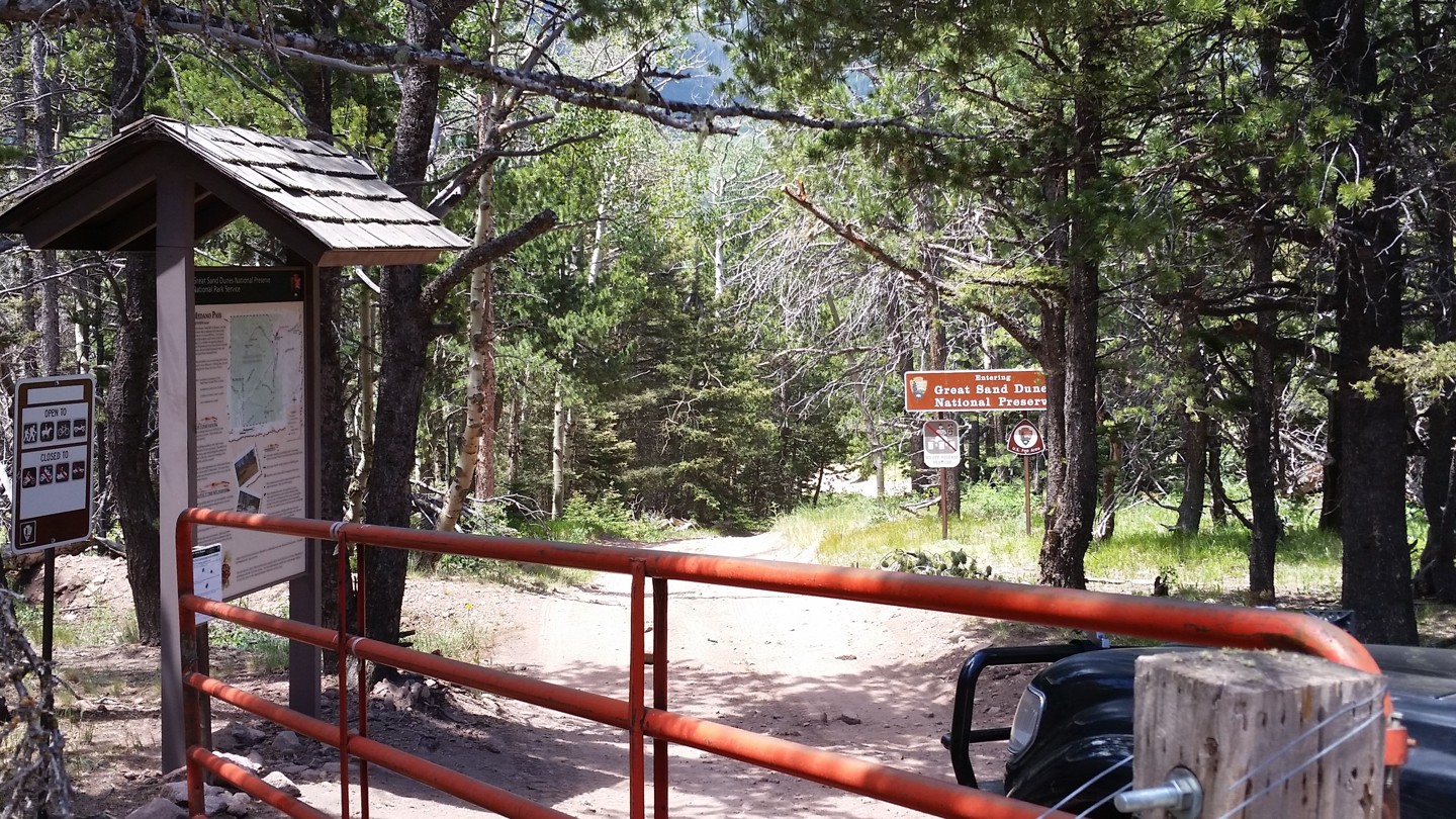 Medano Pass - Waypoint 4: National Preserve Boundary