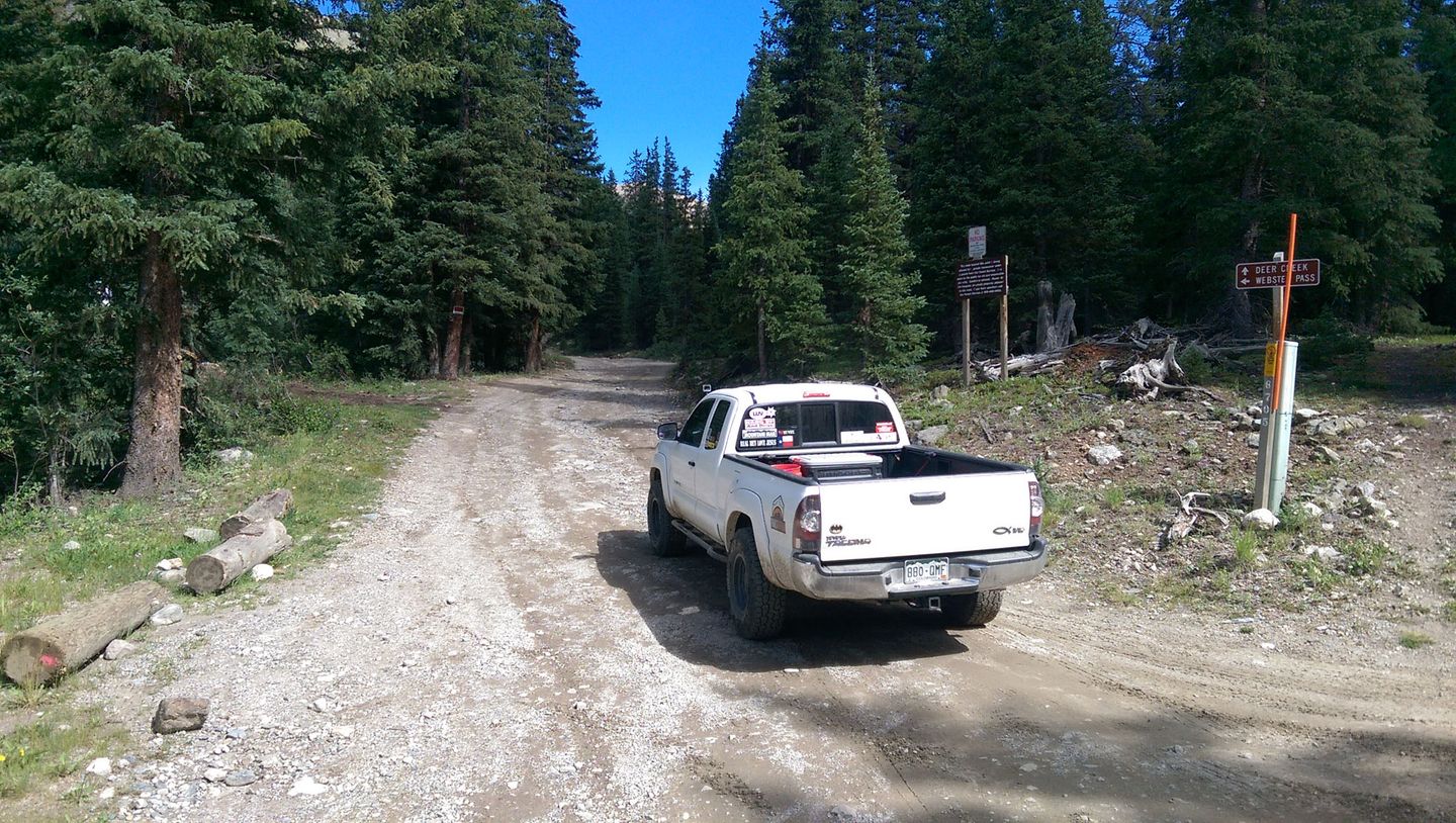 Webster Pass - Waypoint 1: Northern Trailhead